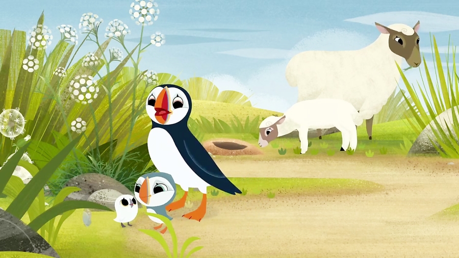 انیمیشن صخره پافین ها Puffin Rock - فصل 1 قسمت 10 ( 28 تا 30 )